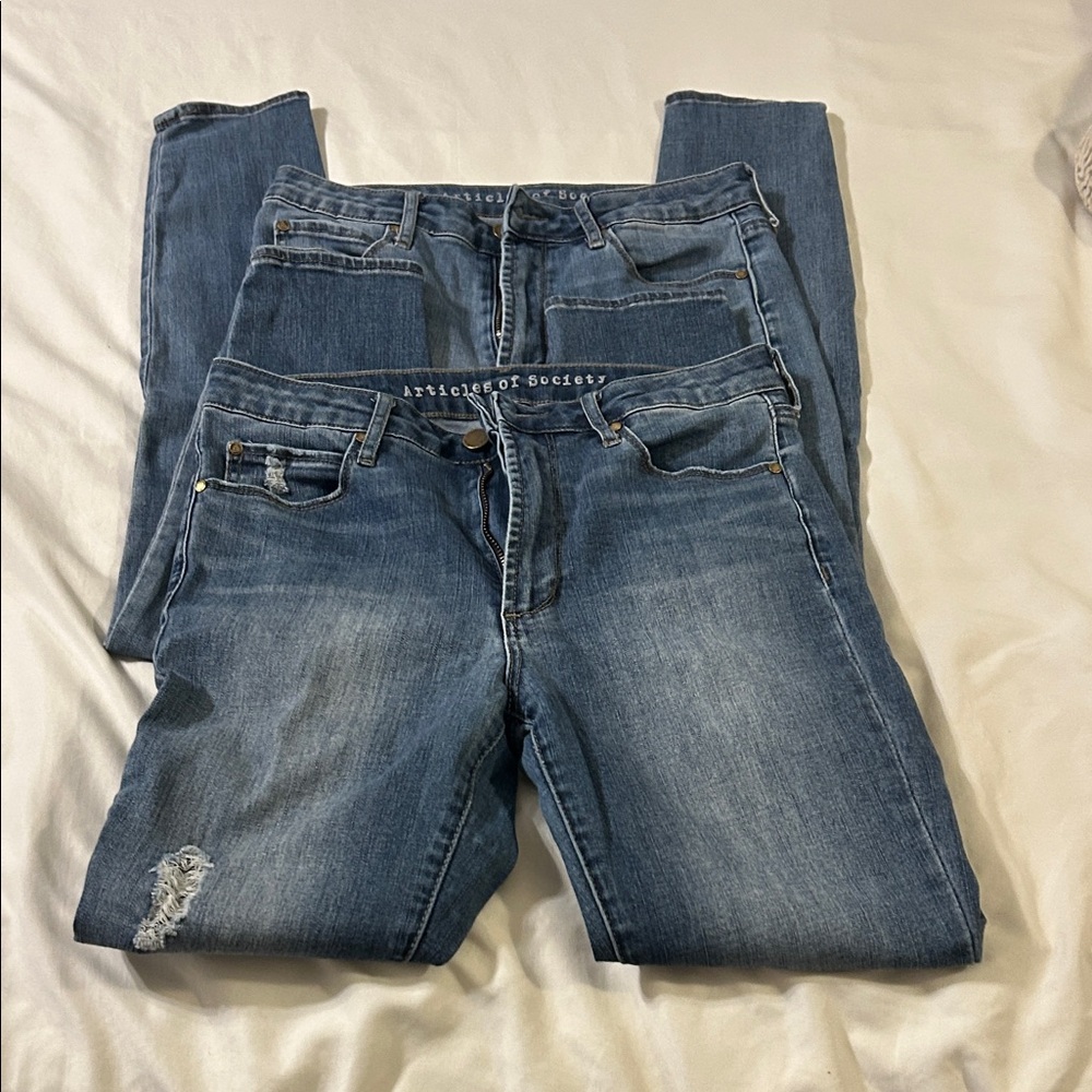 Articles Of Society Blue Skinny Jeans